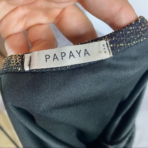 PAPAYA spandex night out sparkly mini dress Sz L - Picture 11 of 14